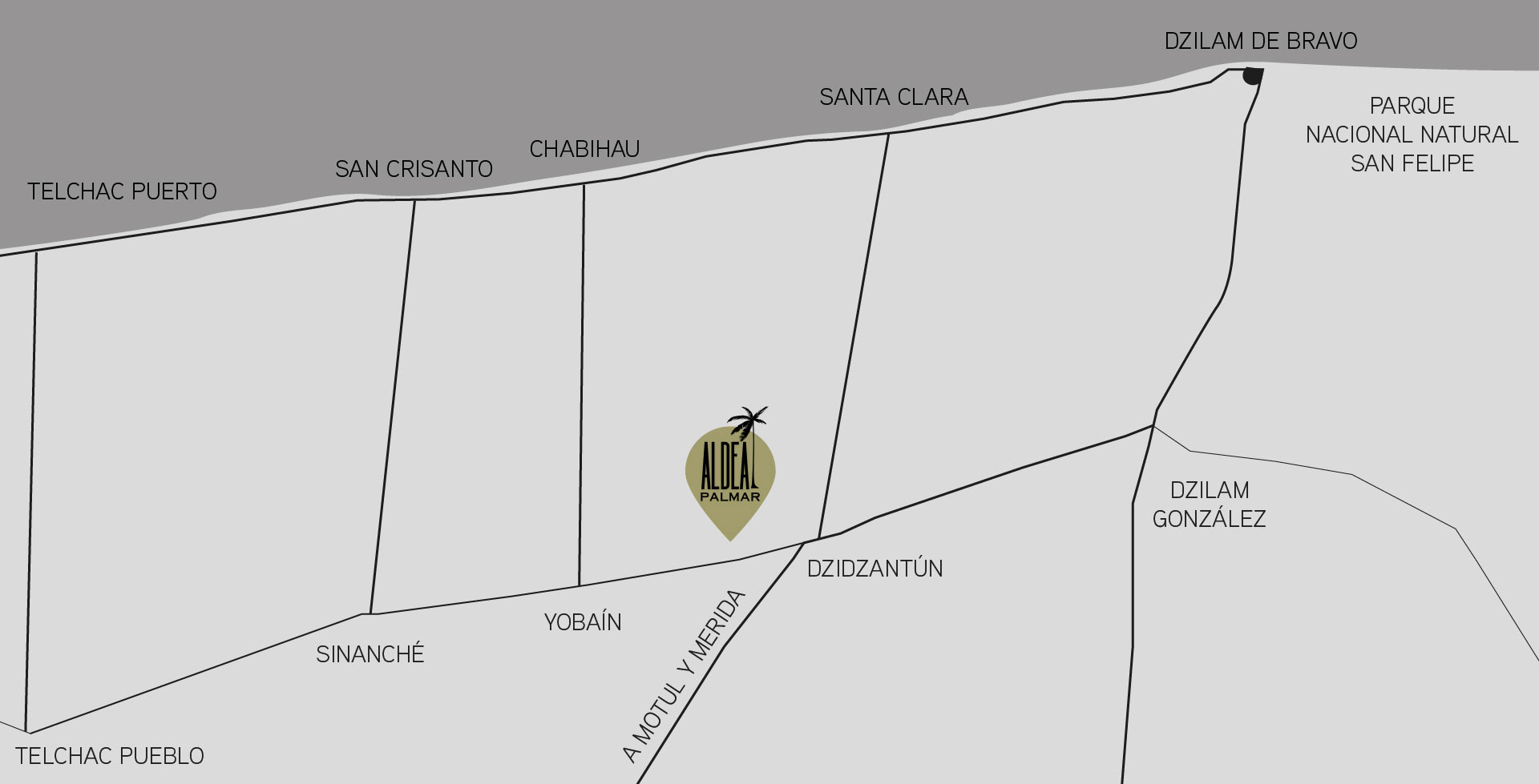 Aldea Palmar Ubicación